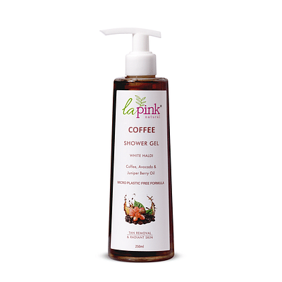 La Pink Coffee Shower Gel With White Haldi For Tan Removal And Radiant Skin (250 Ml) image