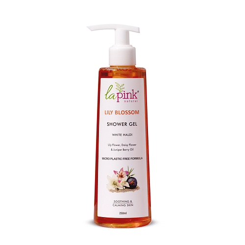 La Pink Lily Blossom Shower Gel With White Haldi For Soothing And Calming Skin (250 Ml) image