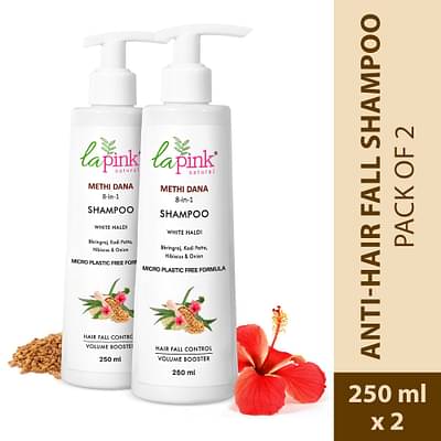 La Pink Methi Dana 8-In-1 Shampoo 250Ml (Pack Of 2) image