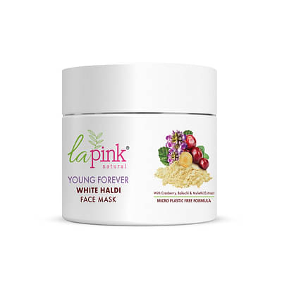 La Pink Young Forever Face Pack With 100% Microplastic Free Formula , Reduces Fine Lines, Pigmentation, Dark Spots & Scars For All Skin Types | 100Gm image