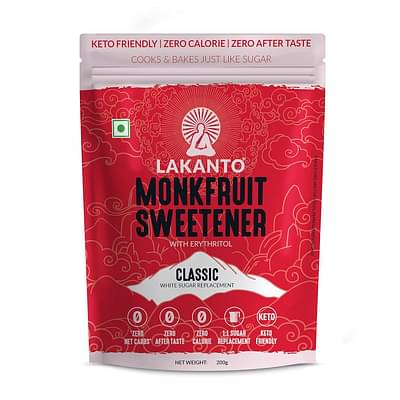 Lakanto Classic Japanese's Monk Fruit Sweetener with Erythritol, 200g || White Sugar Substitute, Zero Calorie, Keto Diet Friendly, Zero Net Carbs, Baking, Extract, Sugar Replacement | Sugar Free image