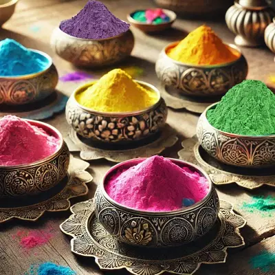 Lattoo Land Premium Organic Holi Gulal Colours Powder for Family 6kg image