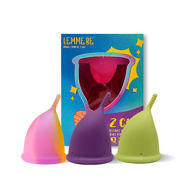 Lemme Be Z Cup - Reusable Menstrual Cup | Small Size, Ultra Soft and Rash Free, FDA Approved | 20ml (Small, Purple) image