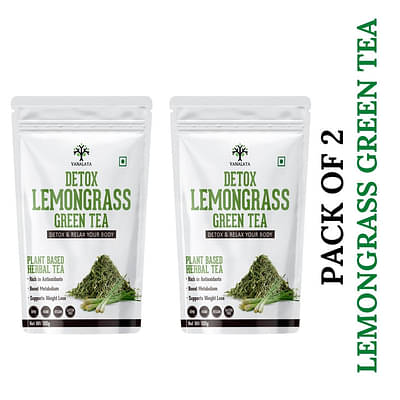 Lemongrass Green Tea for Detox Weight Loss & Digestion 100gm Pack of 2 image