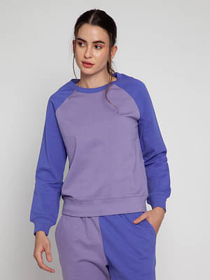 Lilac + Very Peri Split Sweatshirt image