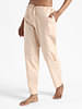 Livbio Organic Cotton & Natural Dyed Womens Sandal Wood Color Slim Fit Pants