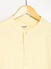 Livbio Organic Cotton & Naturally Dyed Mens Round Neck Lemon Yellow Shirt