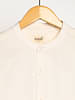 Livbio Organic Cotton & Naturally Dyed Mens Round Neck Light Cream Shirt