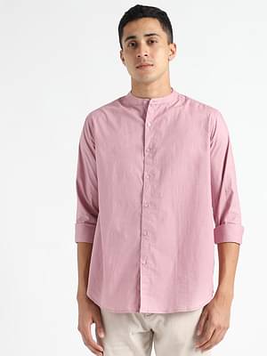 Livbio Organic Cotton & Naturally Dyed Mens Round Neck Purple Haze Shirt image