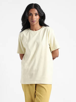 Livbio Organic Cotton & Naturally Dyed Turmeric Yellow Women'S T-Shirt image