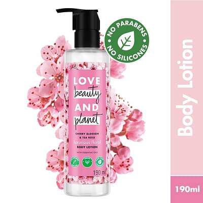 Love Beauty & Planet Cherry Blossom & Tea Rose Body Lotion - 190ml image