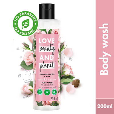 Love Beauty & Planet Murumuru Butter & Rose Moisturizing Body Wash - 200ml image