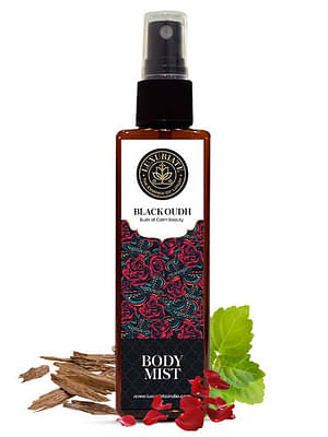 Luxuriate  Black Oudh Fragrance  Body Mist, Unisex  With Buds Of Calmbeauty 100Ml image