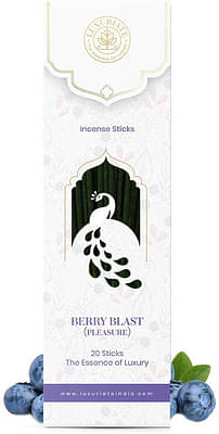 Luxuriate Berry Blast Fragrance Natural And Non-Toxic Incense Sticks-(Contains 20 Incense Sticks) image