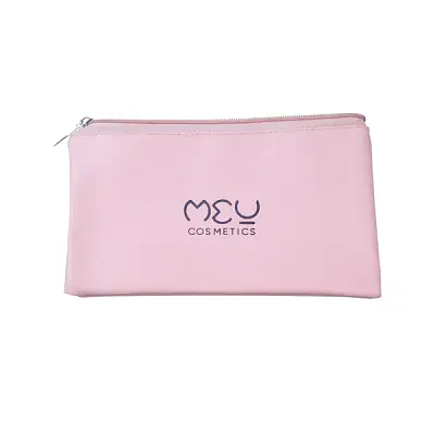 Makeup Pouch Peach With Black image