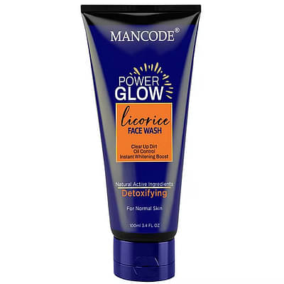 Mancode Power Glow Face Wash for Oil Control 100ml & Mancode Beard Growth Oil 50ml Pack of 2 image