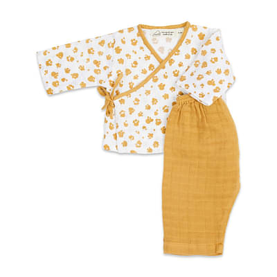 Masilo Organic Muslin Kimono Lounge Set - Lil Cub image