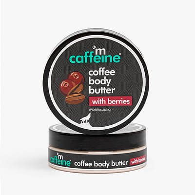 Mcaffeine Coffee & Berries Body Butter With Shea Butter - Deeply Moisturizes & Nourishes Dry Skin (100 Gm) image