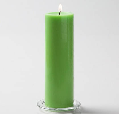 Mint Green Aroma Pillar Candle (Large) image
