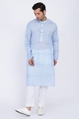 Mist Handblock Kurta image
