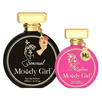 Moody Girl Perfume Combo Set for Women's Buy 1 Get 1 (Sensual 100 ml + Zealous 20 ml) Eau De Parfum, 120 ml image