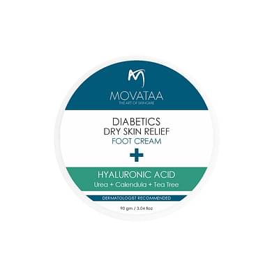 Movataa Diebetics Dry Skin Relief Foot Cream With Hyaluronic Acid (250ml) image