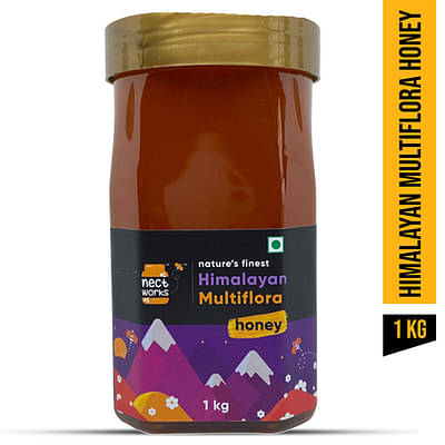Nectworks Himalayan Multi Floral Multi Flora Honey, 100% Natural Pure Honey (1Kg) image