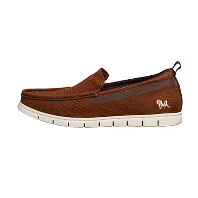 Neeman'S Flex Knit Loafers | Loafers For Men | Comfortable, Light Weight & Stylish Brown/Ivory image