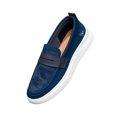 Neeman'S The Breezy Loafers | Loafers For Men | Comfortable, Light Weight & Stylish Teal/Dk Grey image