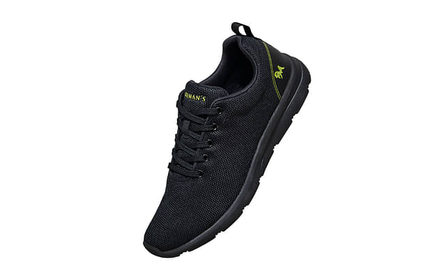 Neeman's Comfort Stroll For Men | Sneakers For Men | Lightweight & Comfortable| Black image