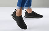 Neeman's Relive Knit Casual Slip Ons For Men | Lightweight And  Breathable | Hale Black