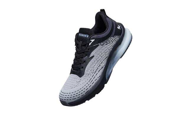 Neeman's The Comfornauts Sneakers For Men | Comfortable And Flexible | Steel  Grey / Black image