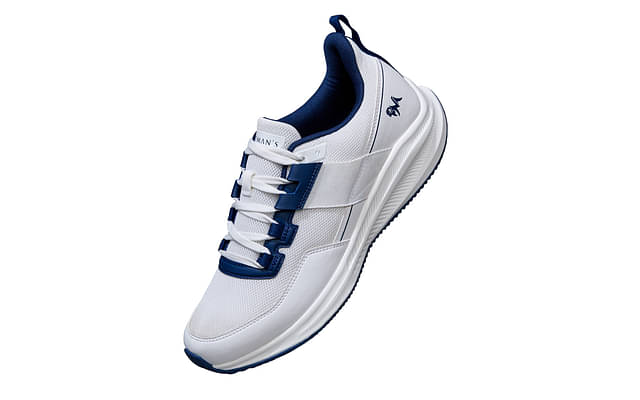 Neeman's The Exuberants Sneakers For Men | Comfortable And Flexible| White / Blue image