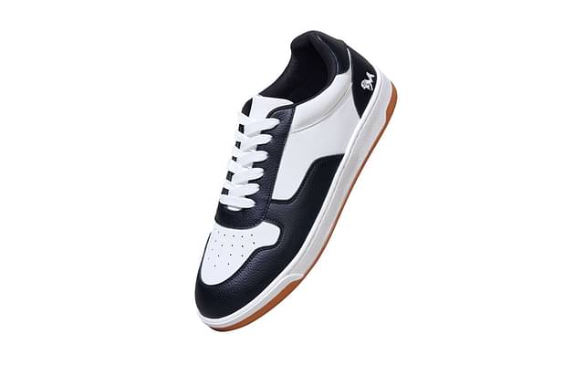 Neeman's The Hipster Sneakers For Men |Stylish And Comfortable| Black/White image