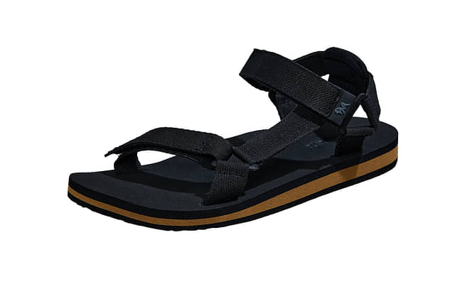 Neemans'S Airy Strap Sandals For Men | Lightweight Sandals Black image