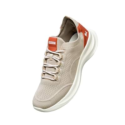 Neemans'S The Knit Strides | Sneakers For Men | Comfortable, Light Weight & Stylish Taupe /Ivory image