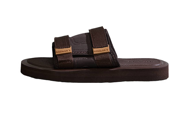 Neemans's Breezy Fluff Sandals For Men | Lightweight Sandals | Brown image