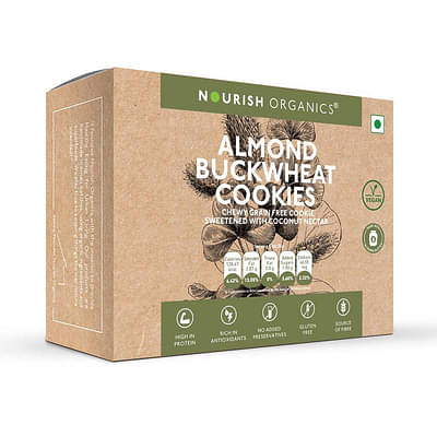 Nourish Organics Almond Buckwheat Cookies, 120g image