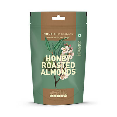 Nourish Organics Honey Roasted Almonds 100Gr image