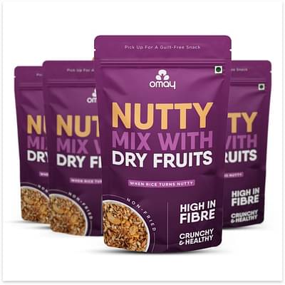 Omay Foods Nutty Mix with Dry Fruits, 50g (4pcs) image