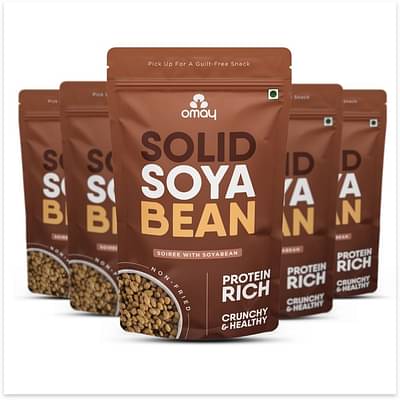 Omay Foods Roasted Soyabean, 70g (5pcs) image