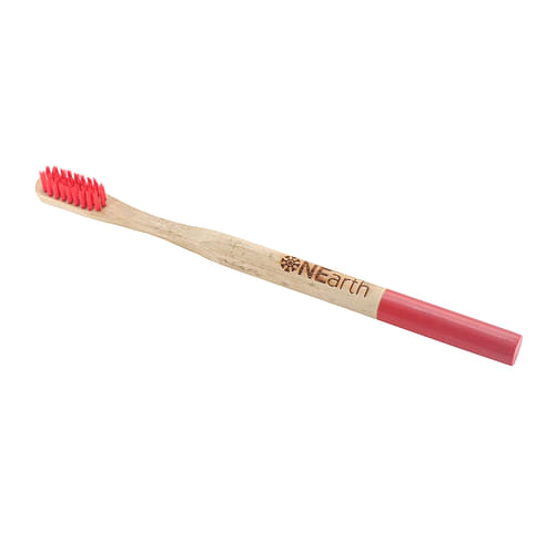 On Earth Bamboo Round Handle Toothbrush Pack Of 4 image