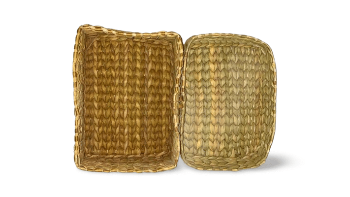 On Earth Basket With Lid - Water Reed |Kauna Grass image