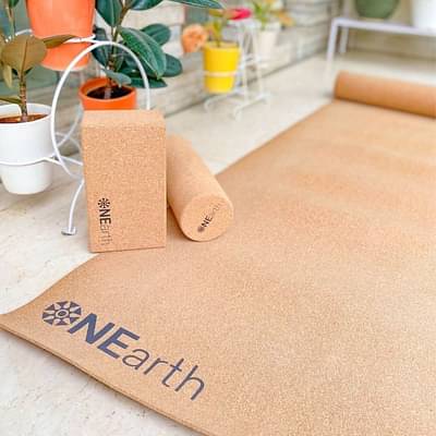 On Earth Cork Yoga Mat |Rubber Amalgamated image