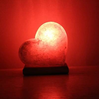 On Earth Heart Shape Himalayan Salt Lamp image