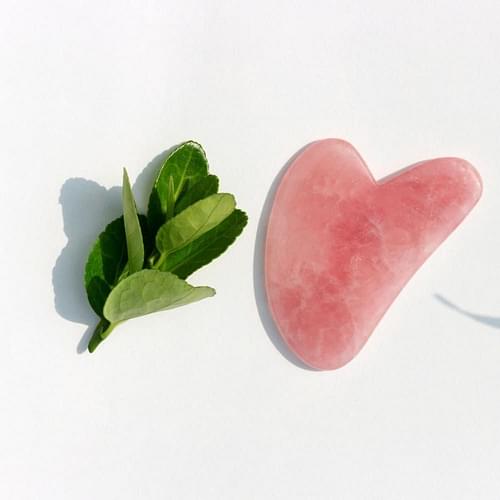 On Earth Rose Quartz Gua Sha Massager image