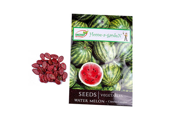 Oncrop Watermelon, Yard Long Bean, Chilli,& Tomoto Seeds (Set of 4 packs) image
