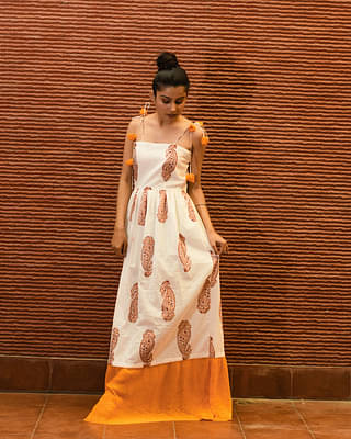 Orange Paisley Maxi image