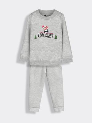 Orange Sugar Sweatshirt & Joggers Set | Snow Penguin image