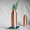 Organic B Plain & Hammered Copper Bottle Combo Pack (949Ml Each)